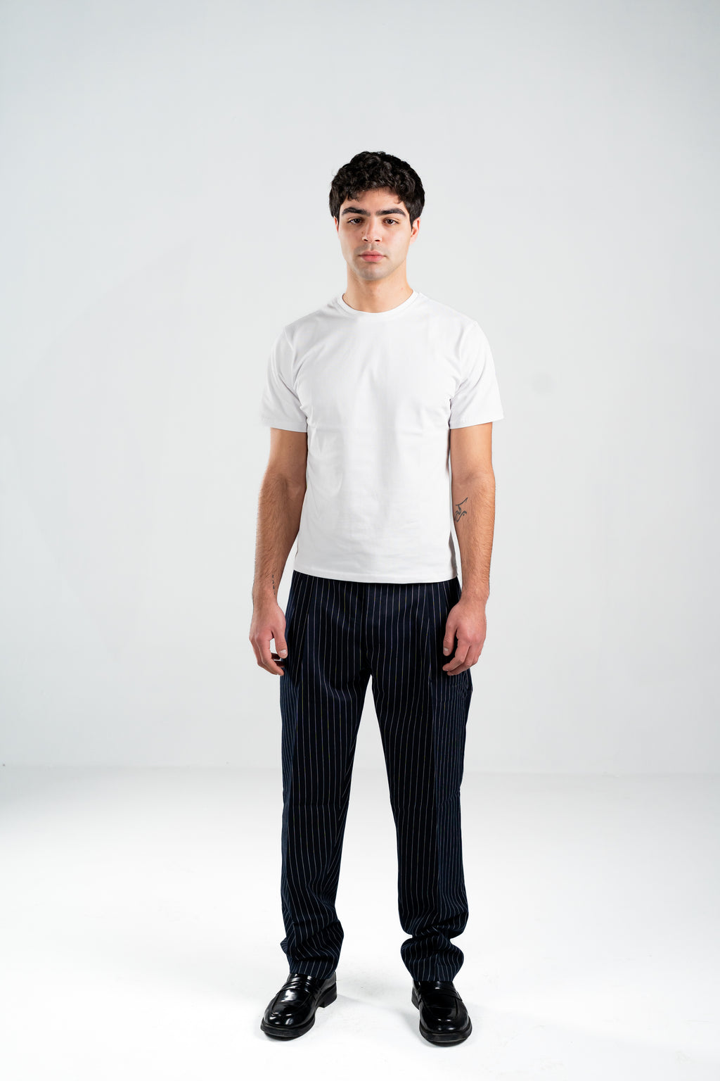 Maison Noir — Semi-cropped White Tee