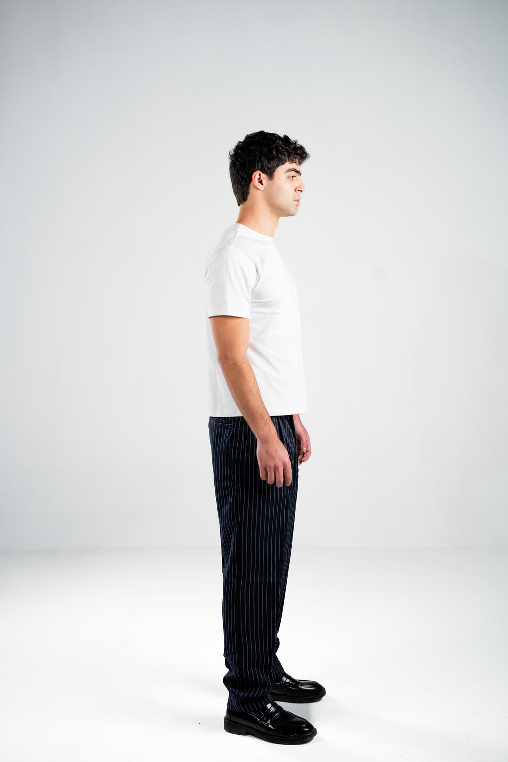 Maison Noir — Semi-cropped White Tee
