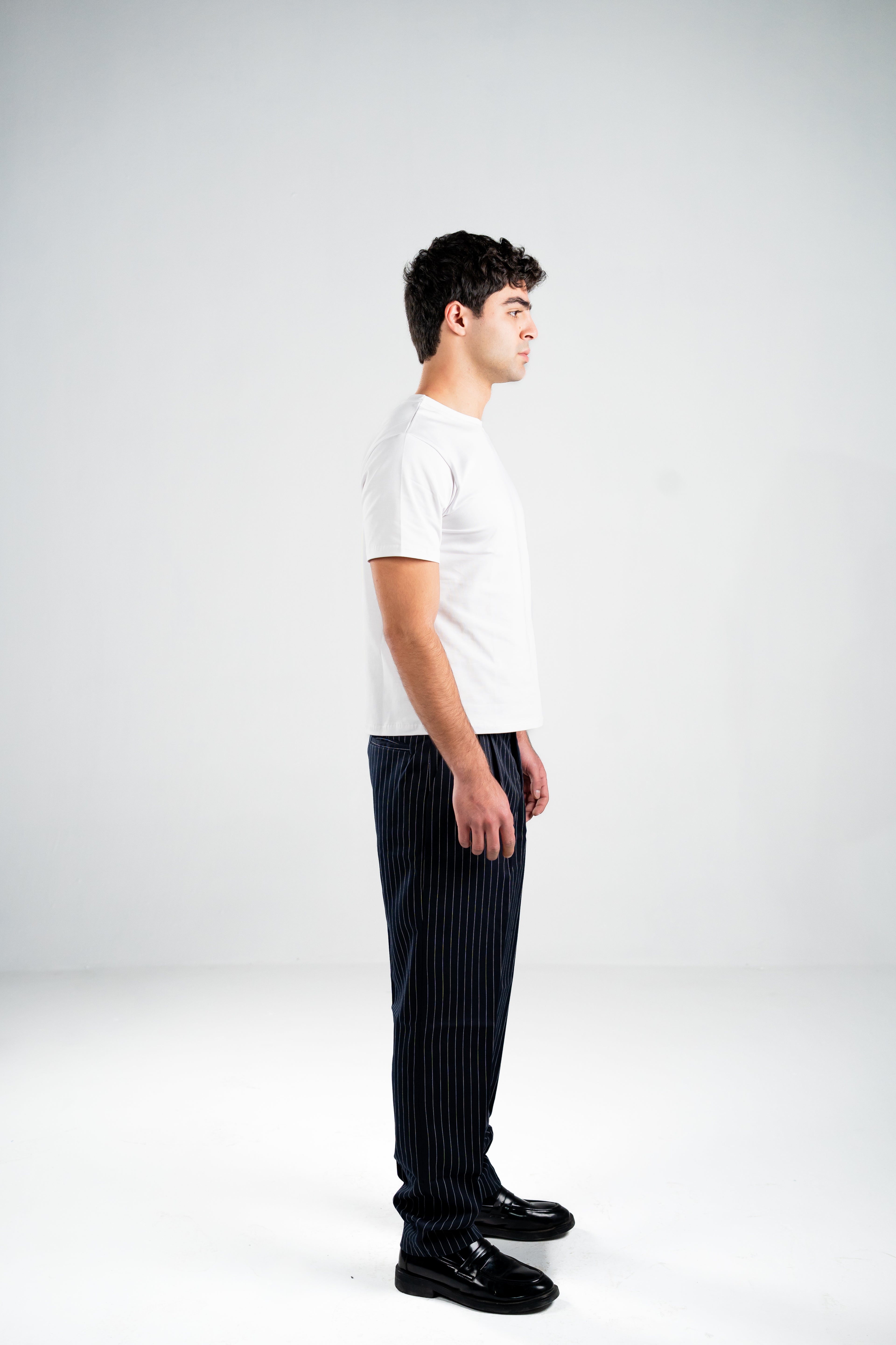 Maison Noir — Semi-cropped White Tee