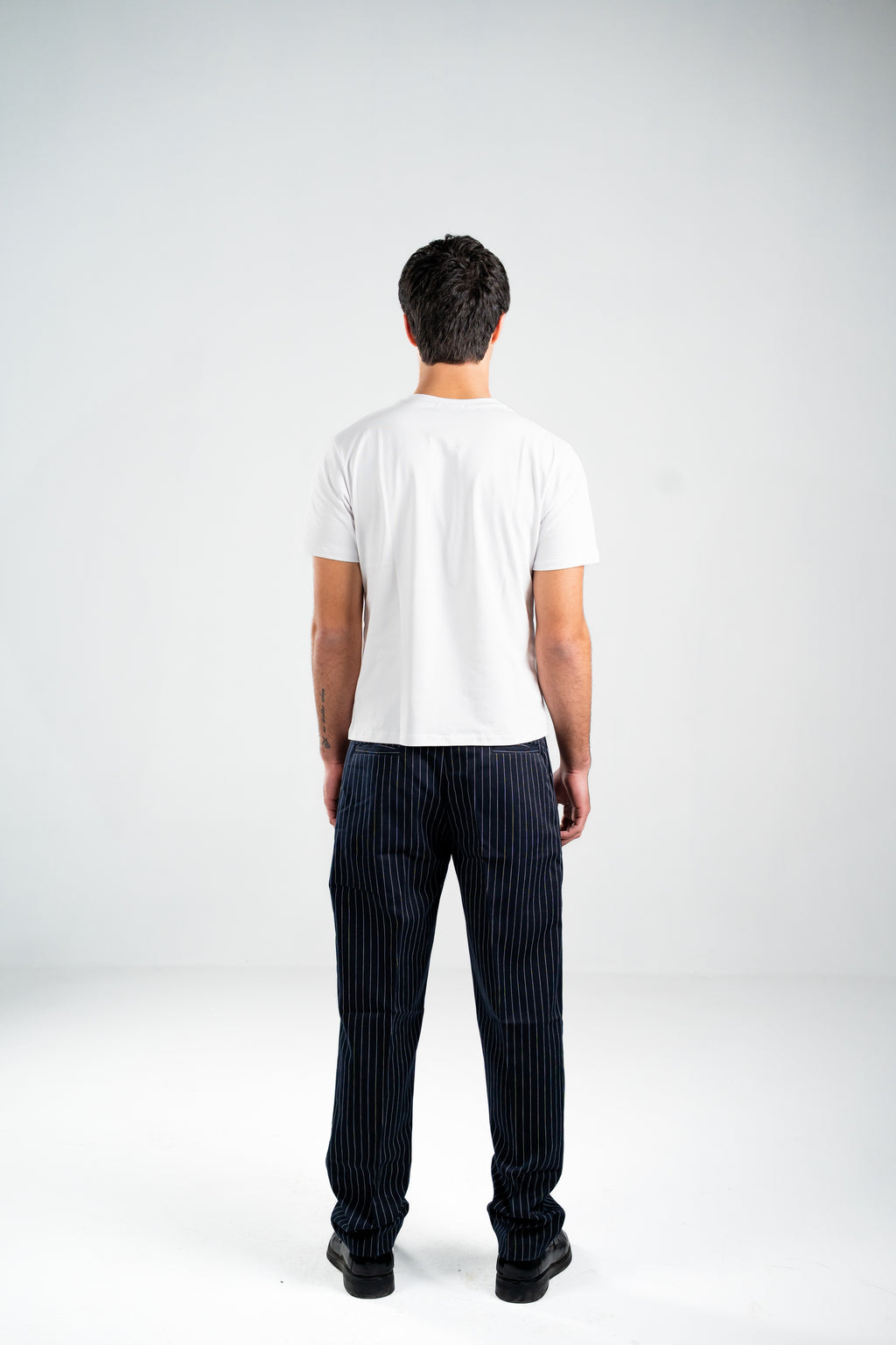 Maison Noir — Semi-cropped White Tee