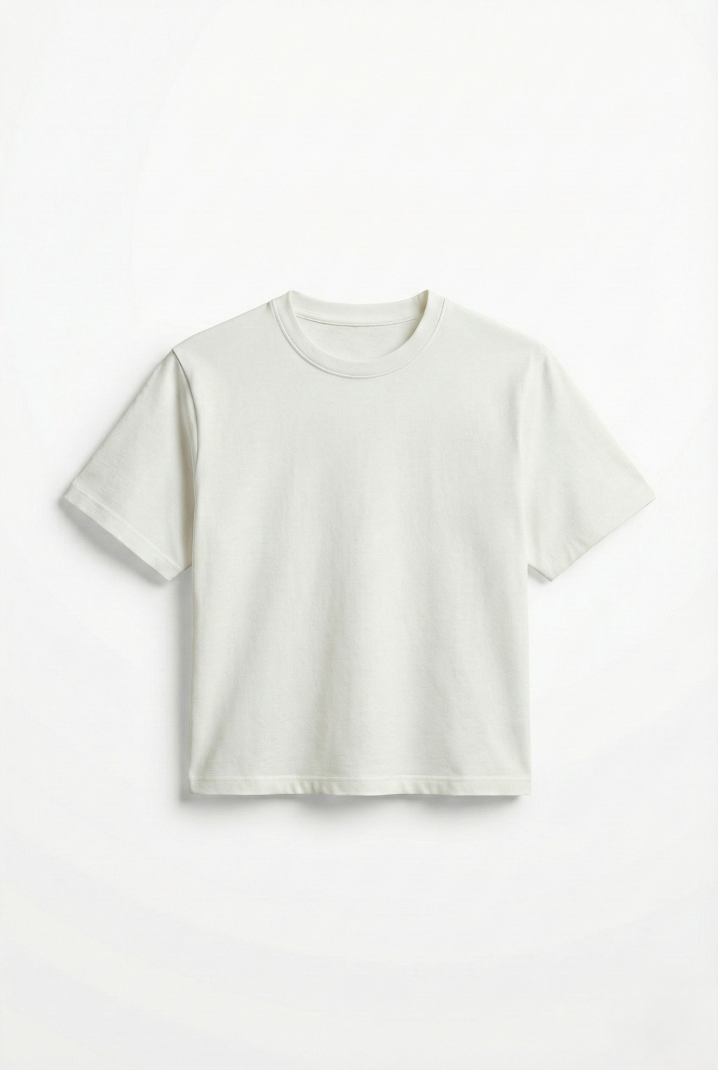 Maison Noir — Semi-cropped White Tee