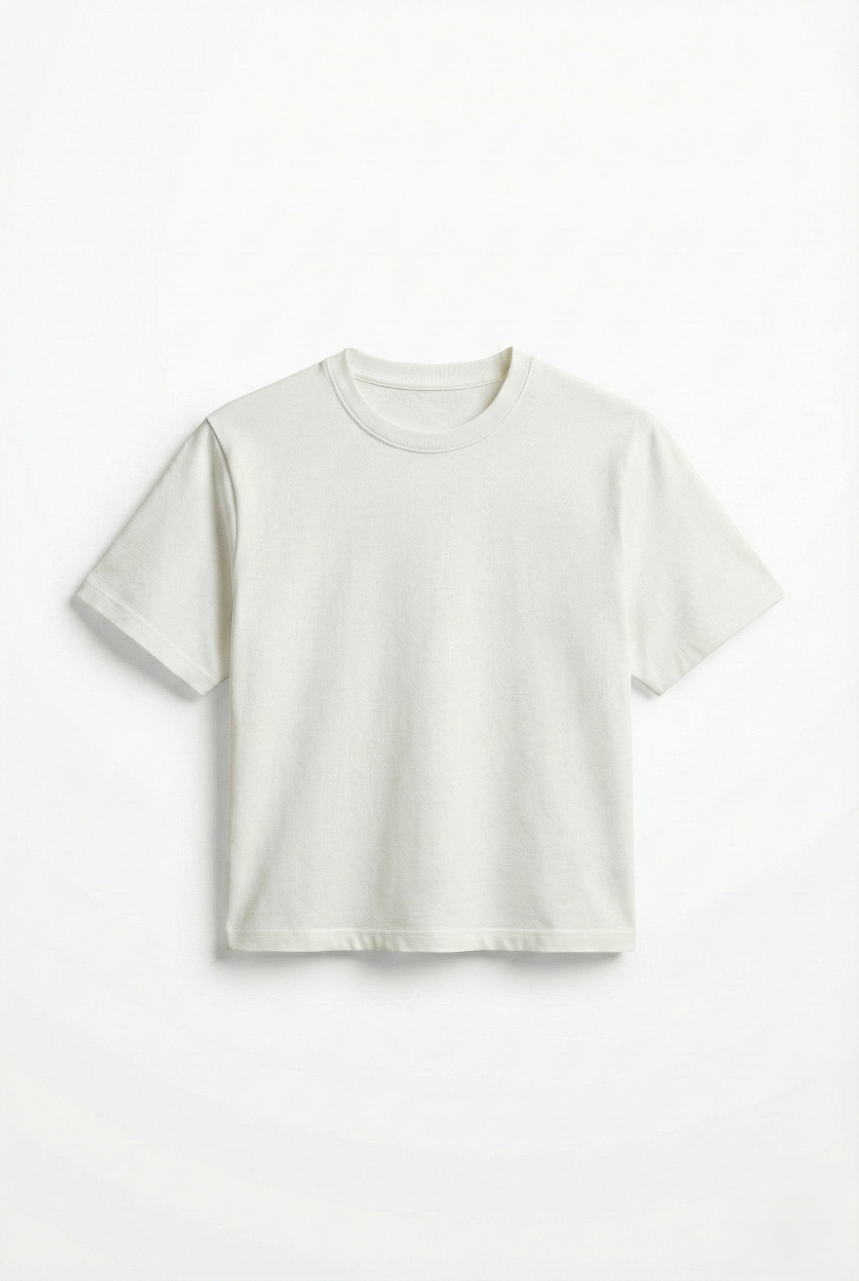 Maison Noir — Semi-cropped White Tee