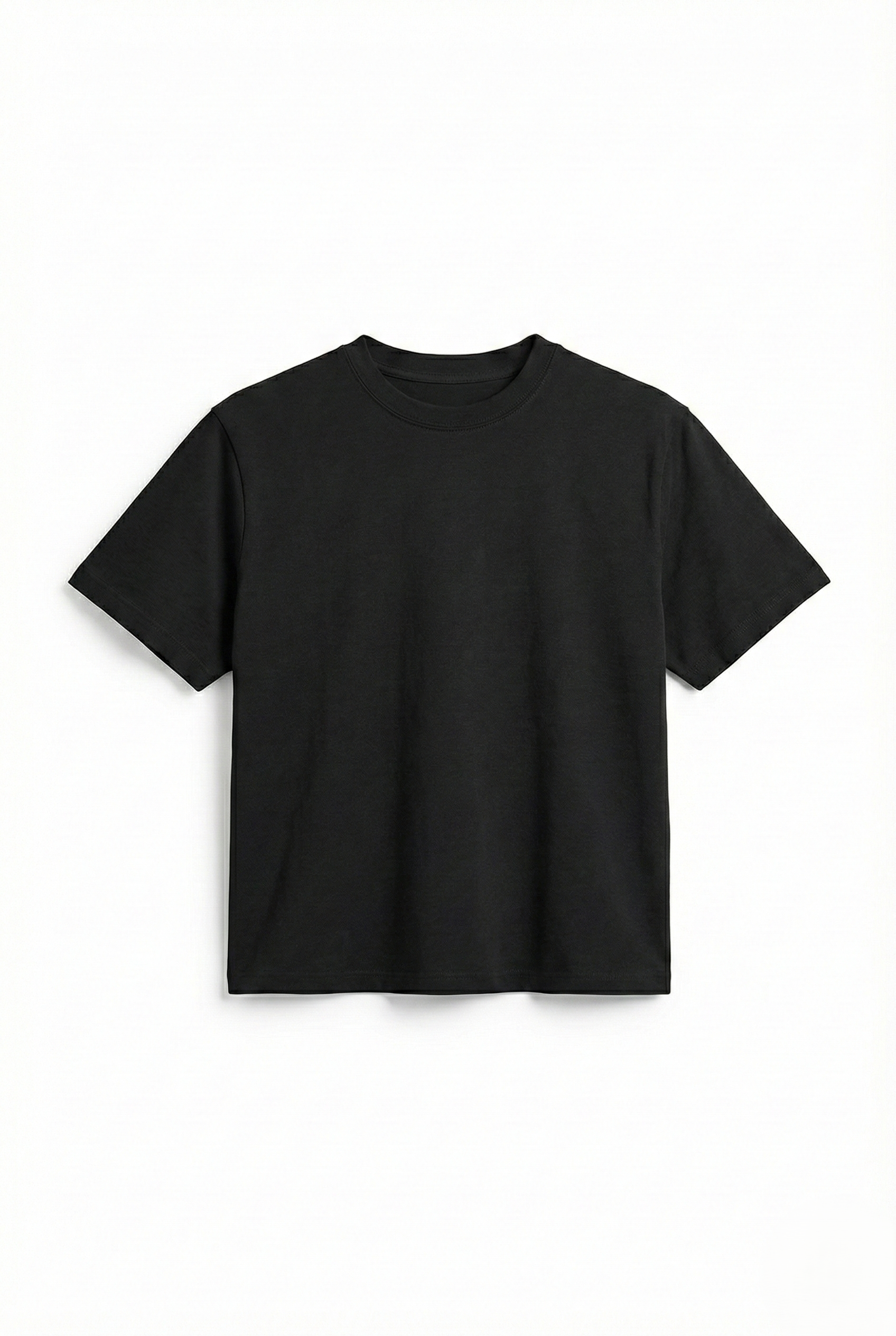 Maison Noir — Semi-cropped Black Tee